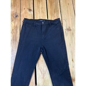 Cello Jeans Womens 9‎ Black  Straight  Medium Wash Stretch Mid  Rise Denim